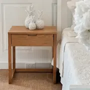 [Florabelle Living] Oslo Oak 1 Draw Bedside Table Lacquered Finish