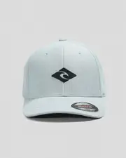[Rip Curl] Rip Curl Men's Vaporcool Diamond Flexfit Cap in Light Grey One Size Light Grey