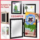 A4 Kids Art Frame Children Art Projects Wooden Artwork Display Hold 150 Pictures