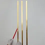 Taaizau Gold Metalized Mirror-Like Finish Molding Trim, Peel and Stick Strip for Mirror Frame, Wall, Fireplace and Home DIY Decoration (32.8 ft x 0.8 inch)