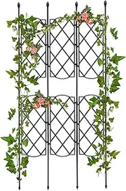 Trellis for Potted Plants - Foldable Garden Tunnel Climbing Trainer for Flowers, Cucumbers, Roses | Rustproof Plant Support