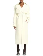 [Sass & Bide] Age Of Anaconda Trench Coat in Cream