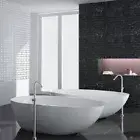 EGG CURVE Solid Stone White Freestanding Bath tub 1780 x 980 x 510 Matte matt
