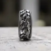 Handmade 925 Sterling Silver Twisted Vine Ring - Unique Snake-like Woven Design