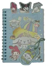 Sanrio Cinnamoroll Spiral Notebooks / Personalized Stickers and Charm Set NEW