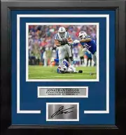 Jonathan Taylor 5 Touchdown Game Colts 8x10 Framed Photo with Engraved Autograph