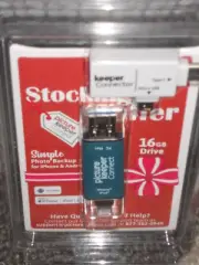 Picture Keeper Connect 16 GB Photo Backup Blue Flash Drive Android Apple NIP