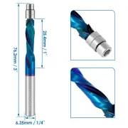 Up Down Cut Spiral Flush Trim Router Bit 1/4 Inch Shank Carbide Up Down sdAyEદ
