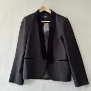 Oasis Ladies Black Blazer Jacket Coat Size 12 New Smart Business Occasion Formal