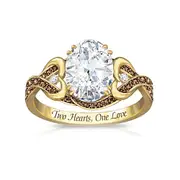 'Our Sweetest Love' Topaz And Diamond Ring