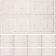 WEKAMOS 200 Sheets Grid Rice Paper Writing Practice Pattern Drawing Paper Calligraphy Paper Chinese Style Calligraphy and Painting Rice Paper for Calligraphy White