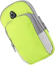 OSALADI 1pc Flexible Sports Arm Band for Exercise Breathable Running Phone Holder Reflective Stripes Large Arm Bag for Fitness and Climbing Activities Green
