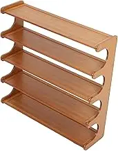 TOPPERFUN 1Set Bamboo Shoe Rack Organizer Compact Storage for Shoes Slippers and Socks Elegant Design for Spaces Entryway Bedroom Garage Easy to Clean