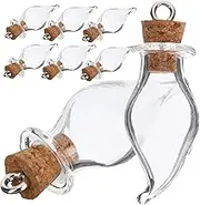 OHPHCALL 30Pcs Glass Drift Wishing Bottles with Cork Lids DIY Decorative Storage Jars for Crafts Unique Photo Props and Bedroom Atmosphere Enhancers