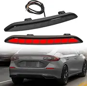 Fog Lights Assembly Rear Reflector lights for 2022 2023 2024 Honda Civic 11th Gen Hatchback Turn Signals Lights Rear Bumper Brake Light Rear Fog Lights (22Civic-Hatchback)