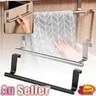 Over Door Tea Towel Holder Rack Bathroom Rail Cupboard Hanger Kitchen Bar Hook V