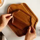 Hexagona Wood Tray Nordic style Dessert Serving Board Tableware