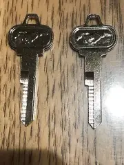 Nos Ford Keys (pair) uncut Pinto logo