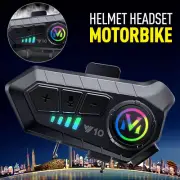 Bluetooth 5.3 Motorcycle Helmet Headset - Wireless Call & Music