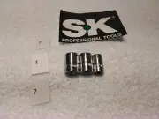 1/4" DRIVE SOCKET SET MM 6pt S-K 3pc USA