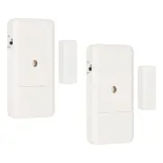 Door Alarm Sensor, 2 Pack 125dB Door Alarms Window Burglar Alarm, White