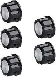 5PCS 6mm Adjustable Knurled Shaft Potentiometer Volume Control Rotary Knob 11XA - (Color: Black)