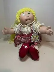 Cabbage Patch Kids Georgia Dee Porcelain Doll Girl Blonde Hair Classic Baby Doll
