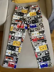 £325 Moschino Mixtape Graphic Jeremy Scott 90s Trousers W30 IT40 UK8