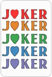Mah Jongg Jong Mahjong 10 Joker Stickers Paris - Set #440b ** Free Shipping **