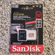 SanDisk 512GB Extreme microSDXC UHS-I Card with Adapter NEW