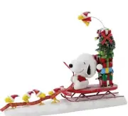 POSSIBLE DREAMS PEANUTS SNOOPY WOODSTOCK "GROUP EFFORT" SLEIGH * FREE SHIPPING
