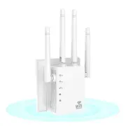 WiFi Extender Signal Booster, 1200Mbps WiFi Range Extender, Dual Band, Cover ...