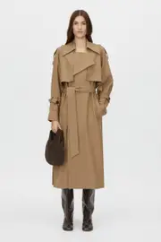 Balsam Wool Trench Coat in Camel - CAMILLA AND MARC® C&M