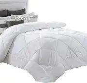 [Giselle Bedding] Super King 400GSM Microfibre Bamboo Quilt, White