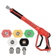 Pressure Washer - Detachable Short Cleaner with Swivel | High-Pressure Power Washer with Hose Quick Connectors, for Floor Wall Fence Cleaning Watering