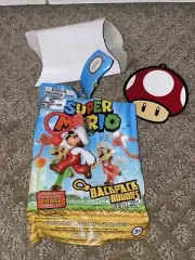 New Nintendo Super Mario Backpack Buddies Series 2 Clip Figure Fire Mario White