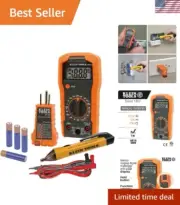 Klein Digital Multimeter Kit: Non-Contact Voltage & Outlet Tester, Accessorie...