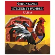 BRAIN GAMES Sticker by Number FARM Guangdong Geometric Puzzles 2019 Last Copy