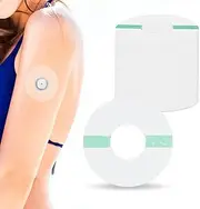 YOUSHARES Continuous Glucose Monitor Patch for Freestyle Libre 2, 60 Packs Libre 2 CGM Sensor Patches Waterproof Adhesive Patches Diabetic Sensor Covers Easy to Use Pre-Cut Adhesive Tape(Transparent)