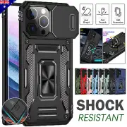 For iPhone 16 15 14 13 12 11 Pro Max SE/8 Plus Case Armor Shockproof Ring Cover