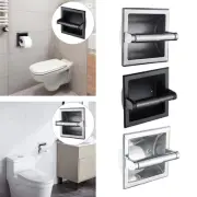 Stainless Steel Toilet Paper Holder Wipe Paper Storage for Cabinet Bathroom