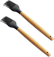 BESPORTBLE 2 Pack Barbecue Oil Brush Set Silicone Basting Brush for BBQ Heat Resistant for Outdoor Cooking Camping and Grilling