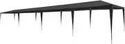 vidaXL Anthracite Party Tent - Large 3x12m Outdoor Gazebo, UV & Water-Resistant PE Material, Rust-Resistant Steel Frame, Mounting Materials Included, Easy Assembly and Durable Construction