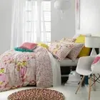 LOGAN & MASON AUSTRALIA ELSA PINK PATCHWORK LOOK QUILT COVER SET DOUBLE NEW