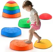 Step Stones - Colorful Step Stones for Toddlers Kids Balance Beam Indoor Outdoor Learning Sensory Coordination Toys for Kids