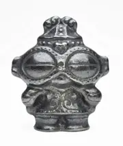 NANBU TETSUGU Jomon Period Shakoki Dogu Cast Iron 6.5cm