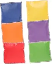 ERINGOGO 6Pcs Bean Bags Leather Outdoor Game for Fine Motor Skills Coordination for Classroom Playtime Fun