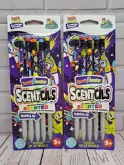 2 Pack Lot, 10 Pcs, Scentcils Premium #2 Rock Candy Scented Pencils Space Theme