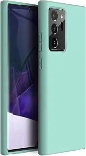 ZUSLAB Nano Silicone Case Compatible with Samsung Galaxy Note 20 Ultra 5G Shockproof Gel Rubber Bumper Protective Cover (2020) - Mint Green