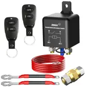 Side Post Remote Battery Disconnect Switch 12V 200A, Battery Cut off Switch Upgr